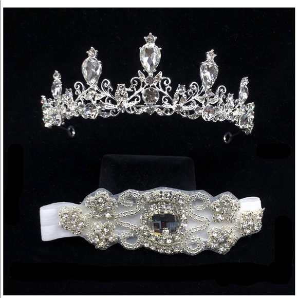 Crystal Rhinestone Tiara - Picture 3 of 3